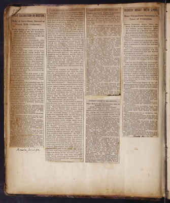 1882 Scrapbook of Newspaper Clippings Vo 1 025